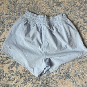 Light blue Lululemon hotty hot shorts
